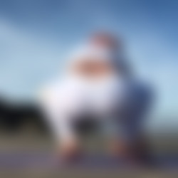 JOI Guided Meditation with Yoga on Public Beach